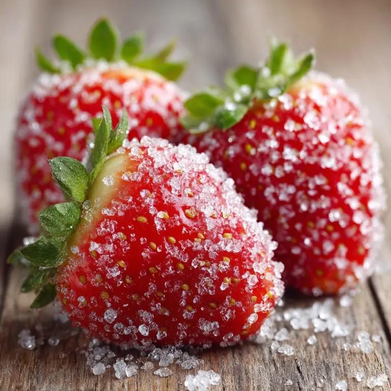 Rock Candy Sugar-Coated Strawberries Recipe