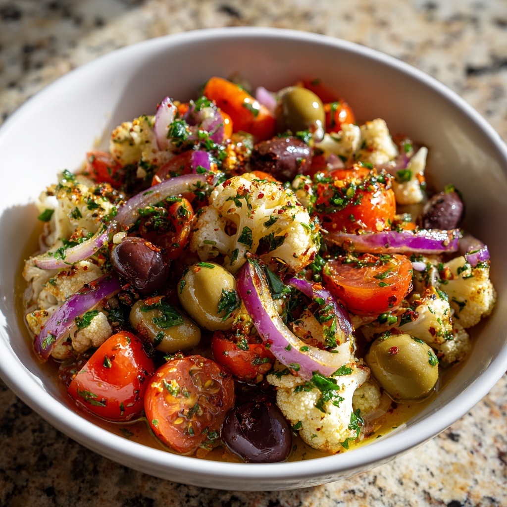 Sicilian Cauliflower Salad: A Refreshing Delight Recipe - Recipe Image