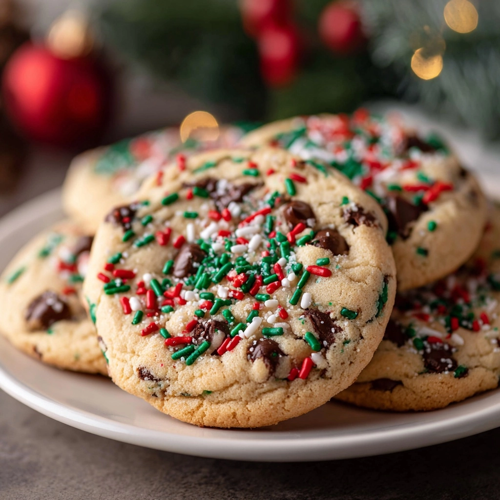 Christmas Chocolate Chip Cookies Recipe - Recipe Image