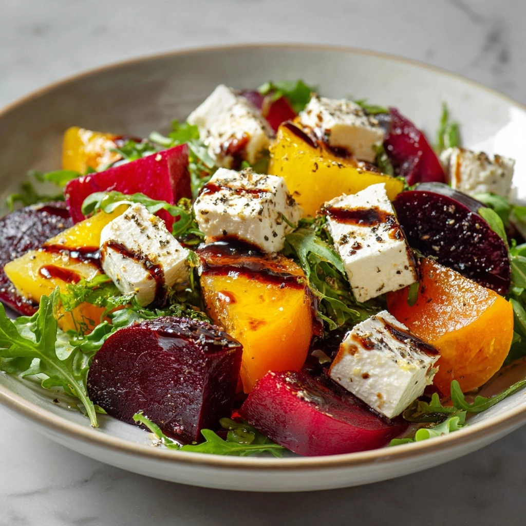 Beet Salad with Goat Cheese and Balsamic Recipe - Recipe Image