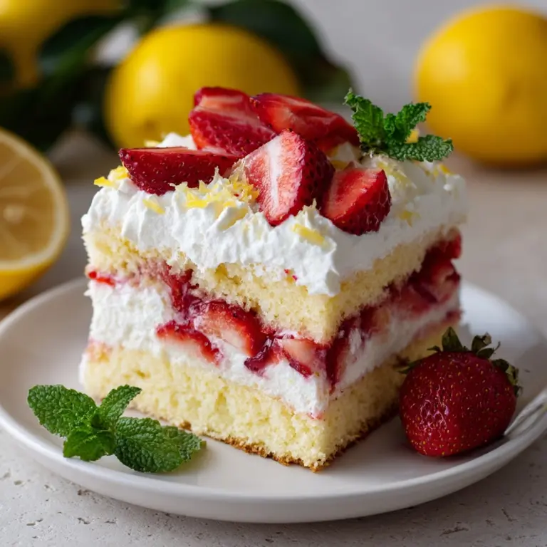 Strawberry Lemonade Poke Cake Recipe