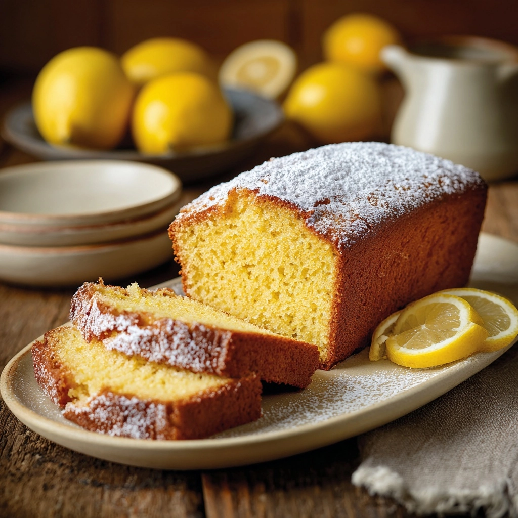 Old-Fashioned Lemon Pound Cake Recipe - Recipe Image