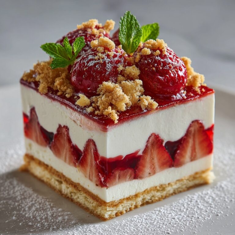 No Bake Strawberry Cheesecake Lasagna Recipe