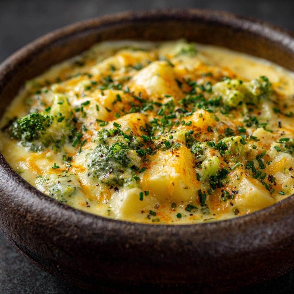 Crockpot Broccoli Cheddar Soup: Easy Recipe for a Creamy Comfort Food Recipe - Recipe Image