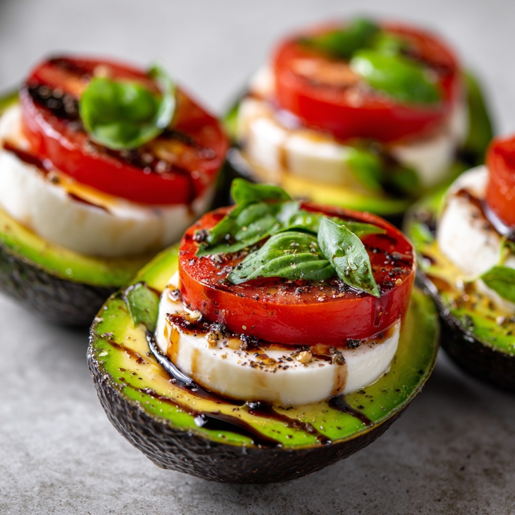 Caprese Stuffed Avocados Recipe - Recipe Image