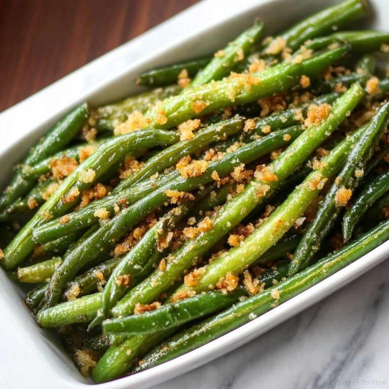 Crispy Parmesan Roasted Green Beans Recipe