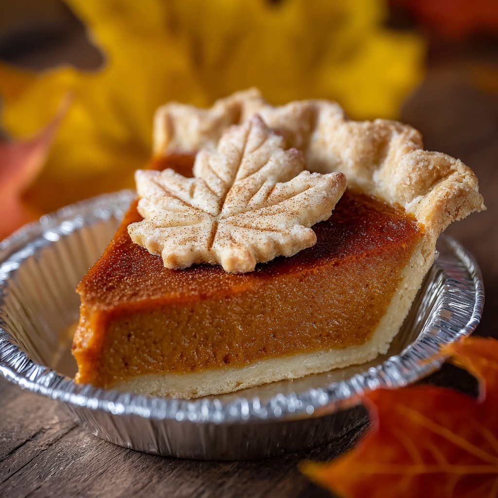 Easy Pumpkin Pie from Scratch with Flaky Crust Recipe - Recipe Image