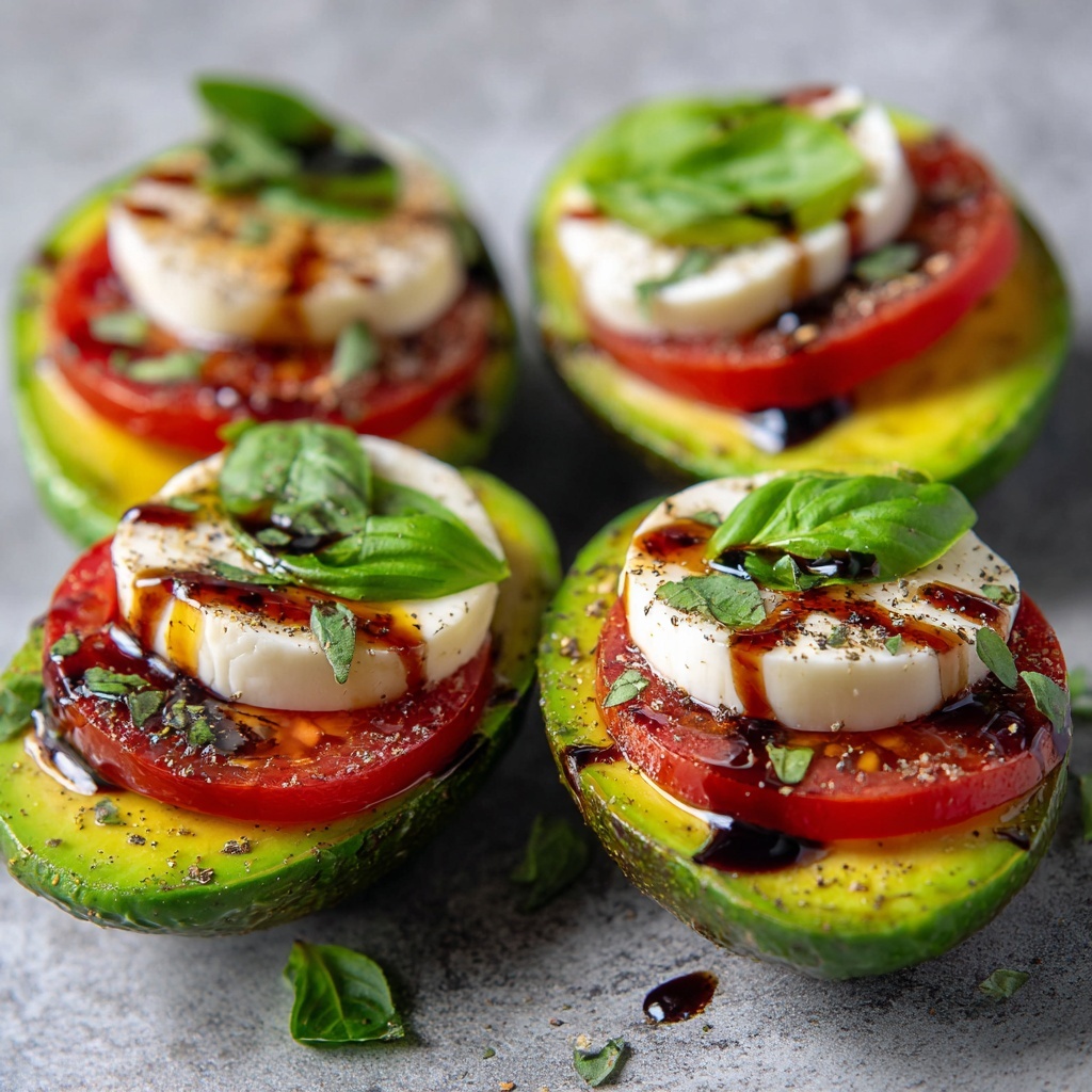 Caprese Stuffed Avocados Recipe - Recipe Image
