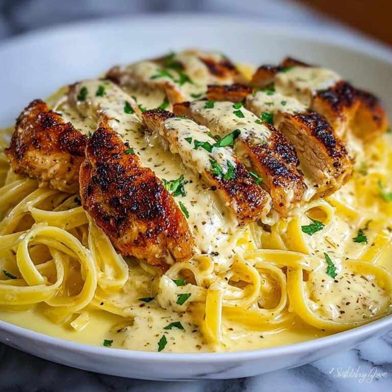 Indulgent Garlic Butter Chicken with Velvety Parmesan Linguine Recipe