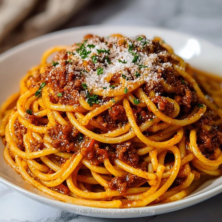 Indulgent Creamy Velveeta Spaghetti with Italian Beef Marinara Recipe