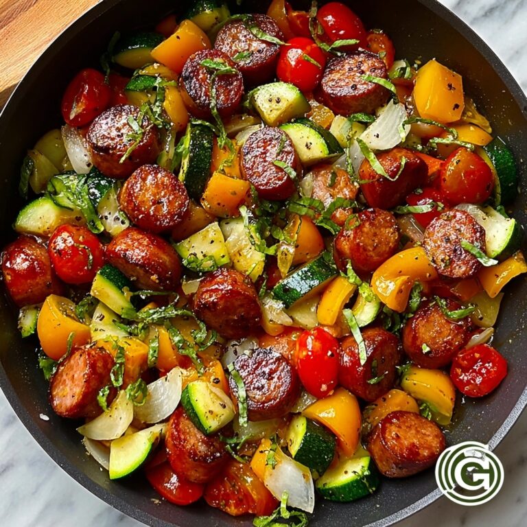 Healthy Sausage Veggie Skillet Meal Recipe