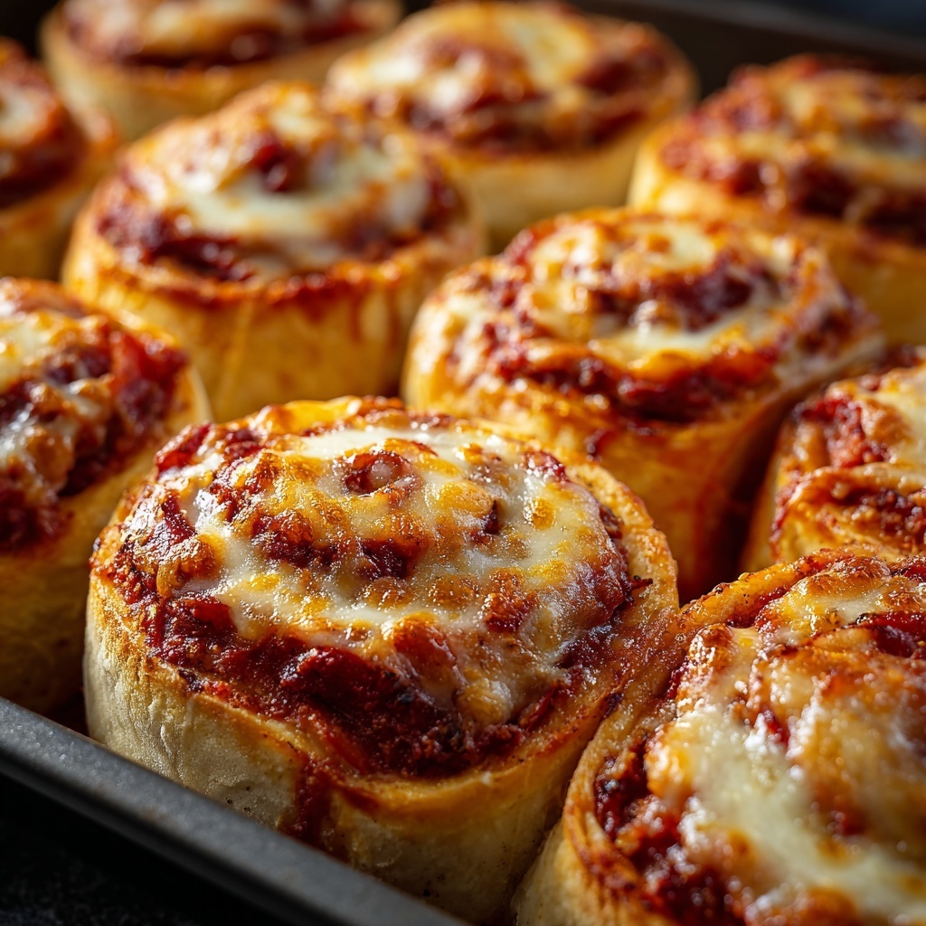 Cheesy Pepperoni Pizza Roll-Ups Recipe - Recipe Image