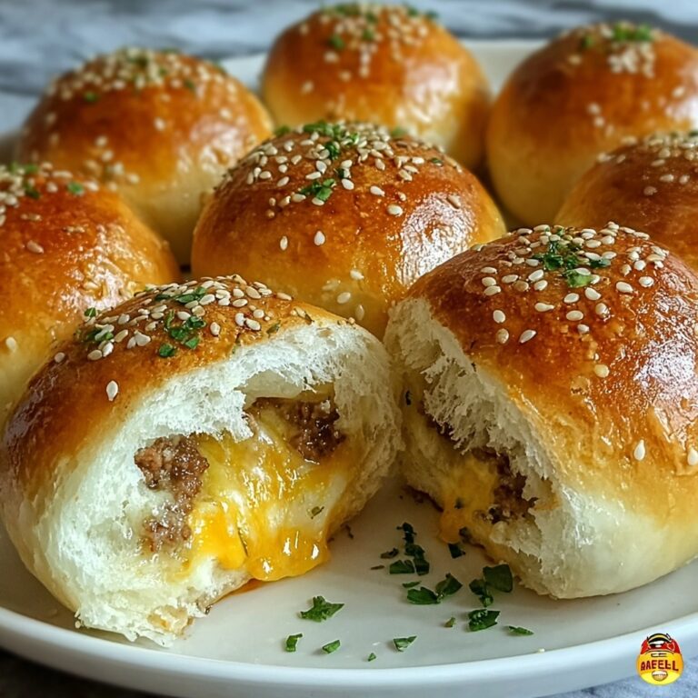 Irresistibly Cheesy Garlic Parmesan Cheeseburger Bombs Recipe