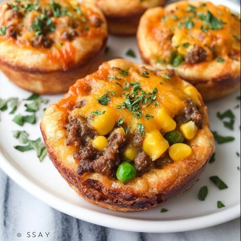 Mini Shepherd’s Pies in Potato Cups Recipe
