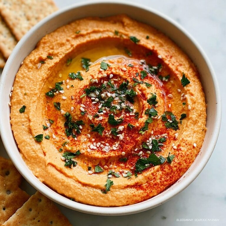 Roasted Red Pepper Hummus Recipe