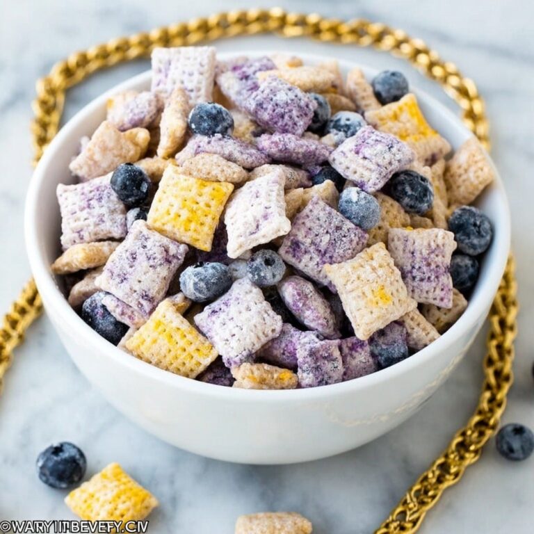 Unique Blueberry Lemon Cheesecake Puppy Chow Treat Recipe