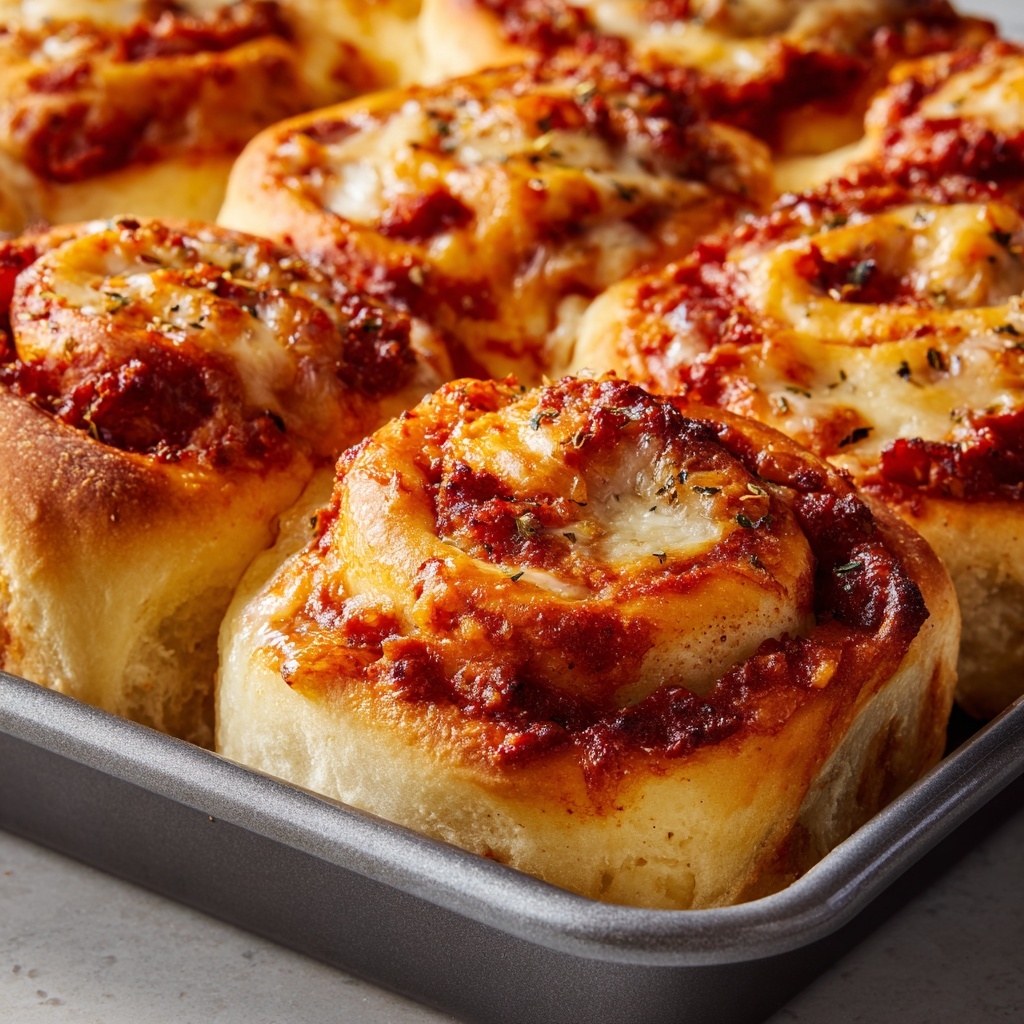 Cheesy Pepperoni Pizza Roll-Ups Recipe - Recipe Image