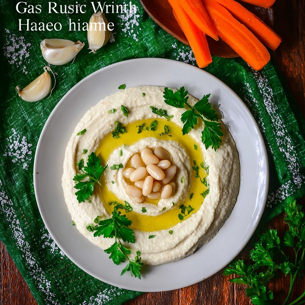 Roasted Garlic White Bean Hummus Recipe - Recipe Image