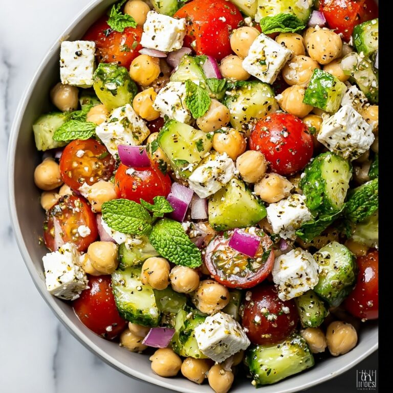 Cottage Cheese and Chickpeas Salad Recipe