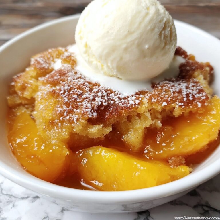 Ridiculously Easy Peach Cobbler Recipe
