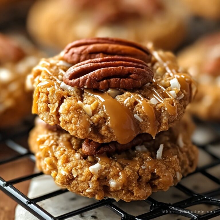 No-Bake Pecan Coconut Praline Cookies Recipe