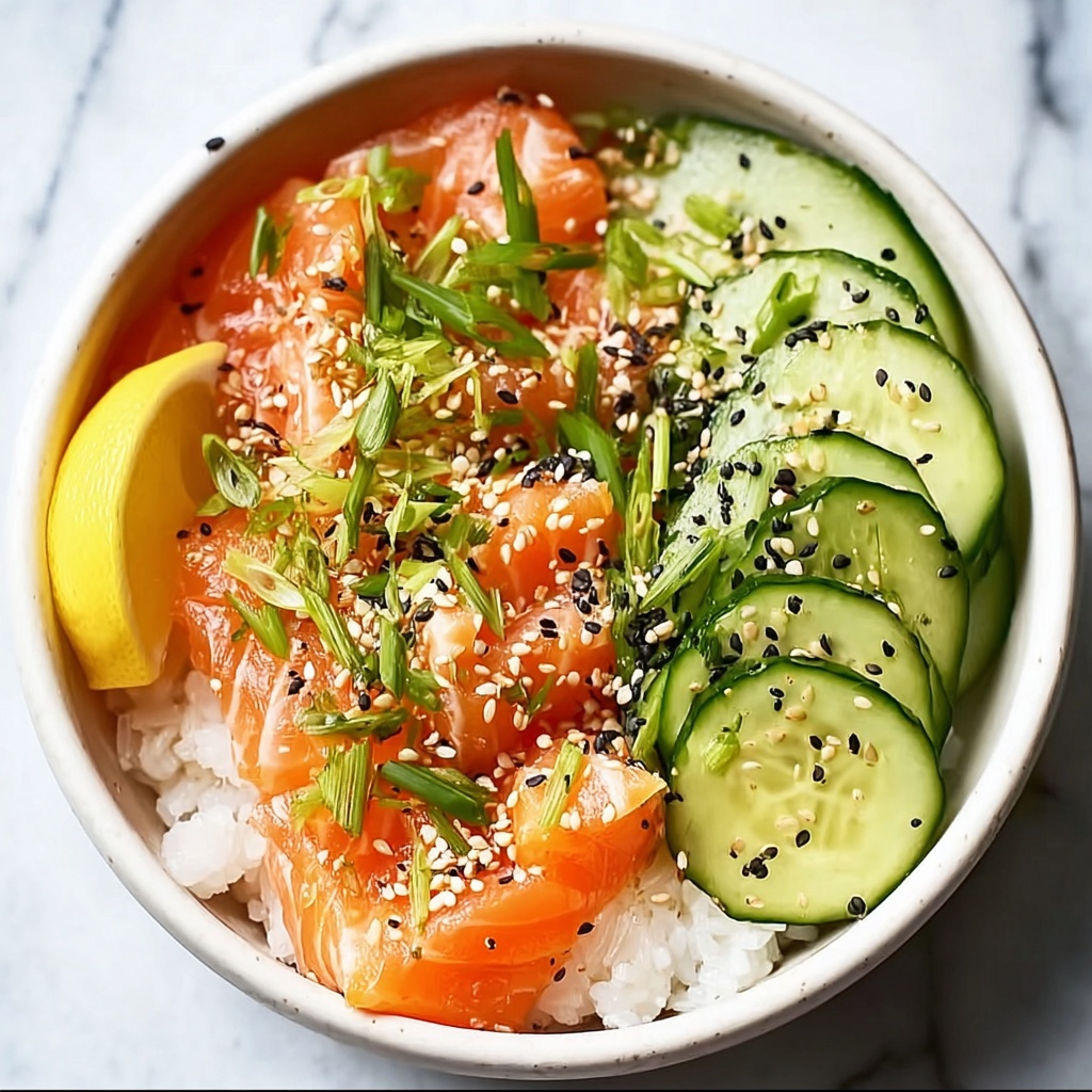 Quick Miso Soy Salmon Sashimi Bowl Recipe - Recipe Image