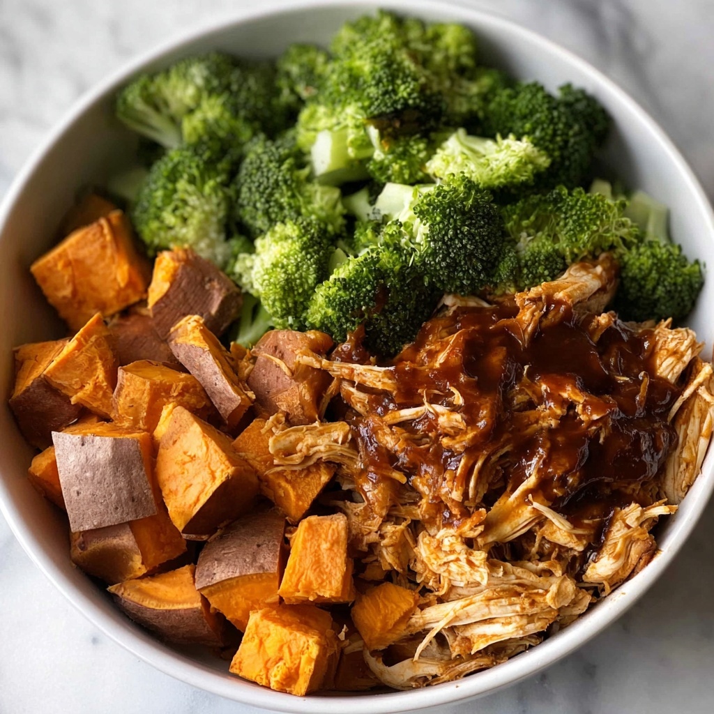 BBQ Chicken & Roasted Sweet Potato Bowls Recipe - Recipe Image