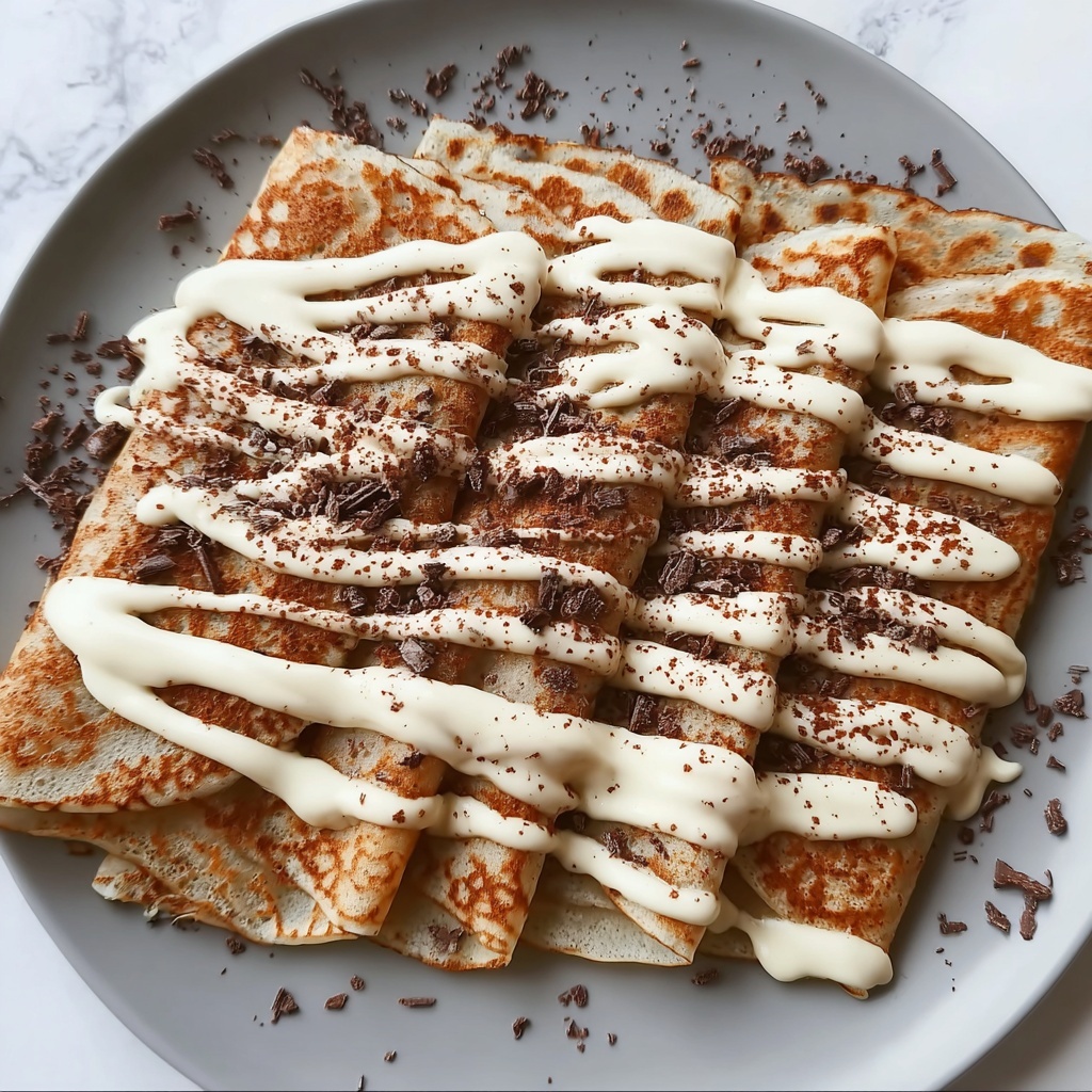 Cinnamon Roll Protein Crepes Recipe - Recipe Image