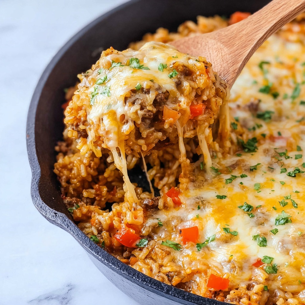 Creamy Chicken Fajita Rice Skillet Recipe - Recipe Image