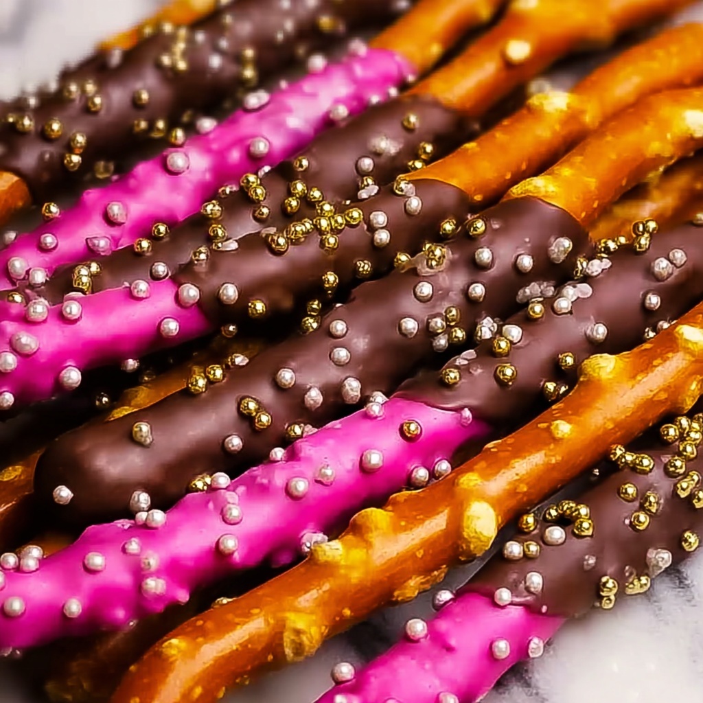 Chocolate-Dipped Pretzel Rods in Just 5 Minutes Recipe - Recipe Image