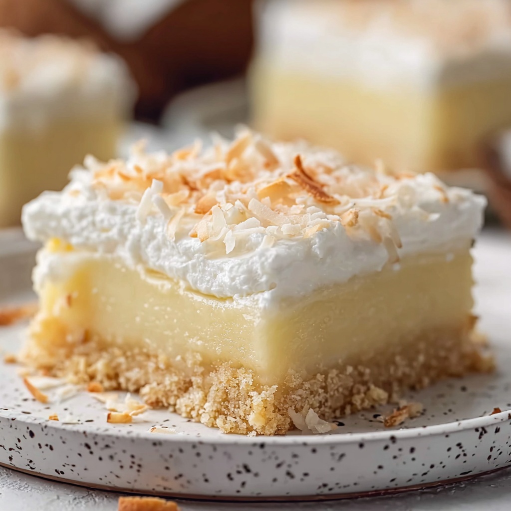 Island Coconut Cream Bars Recipe - Recipe Image