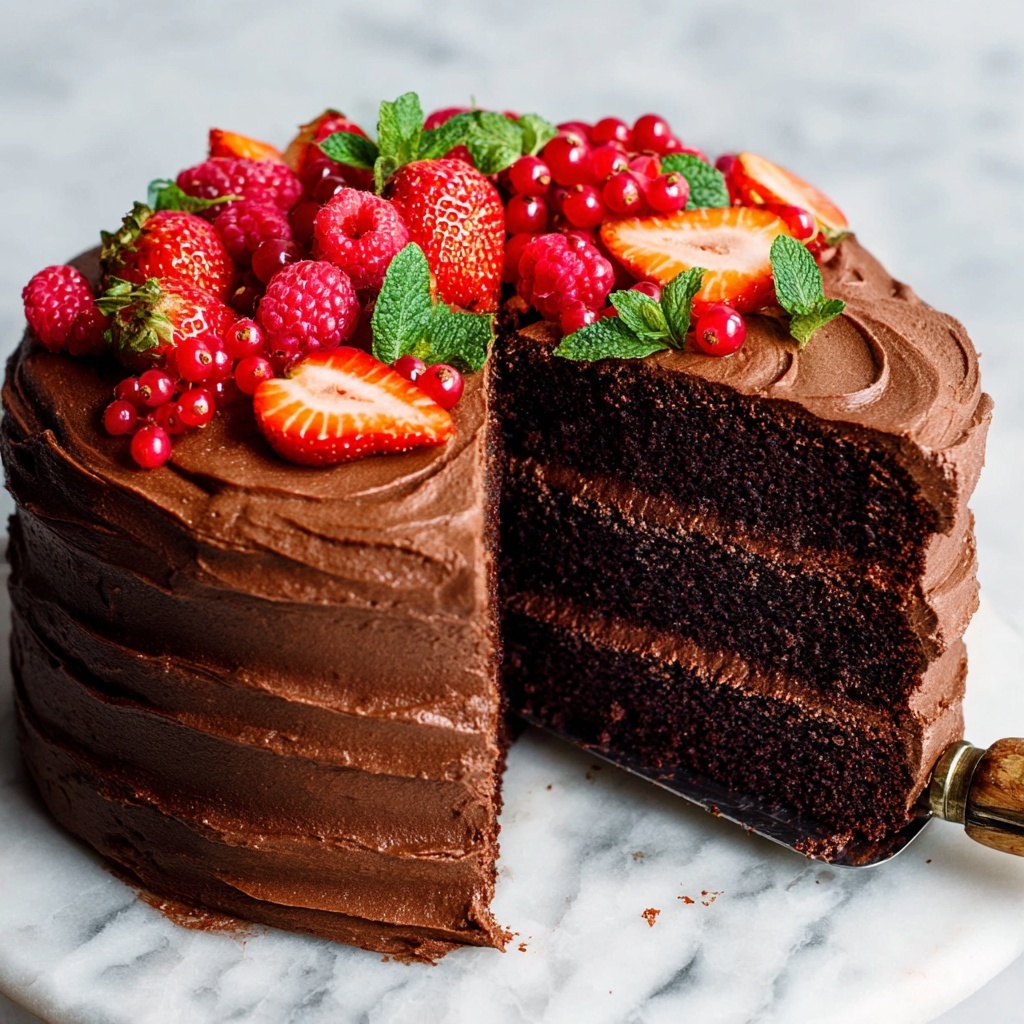 The Best Vegan Chocolate Cake Recipe - Recipe Image