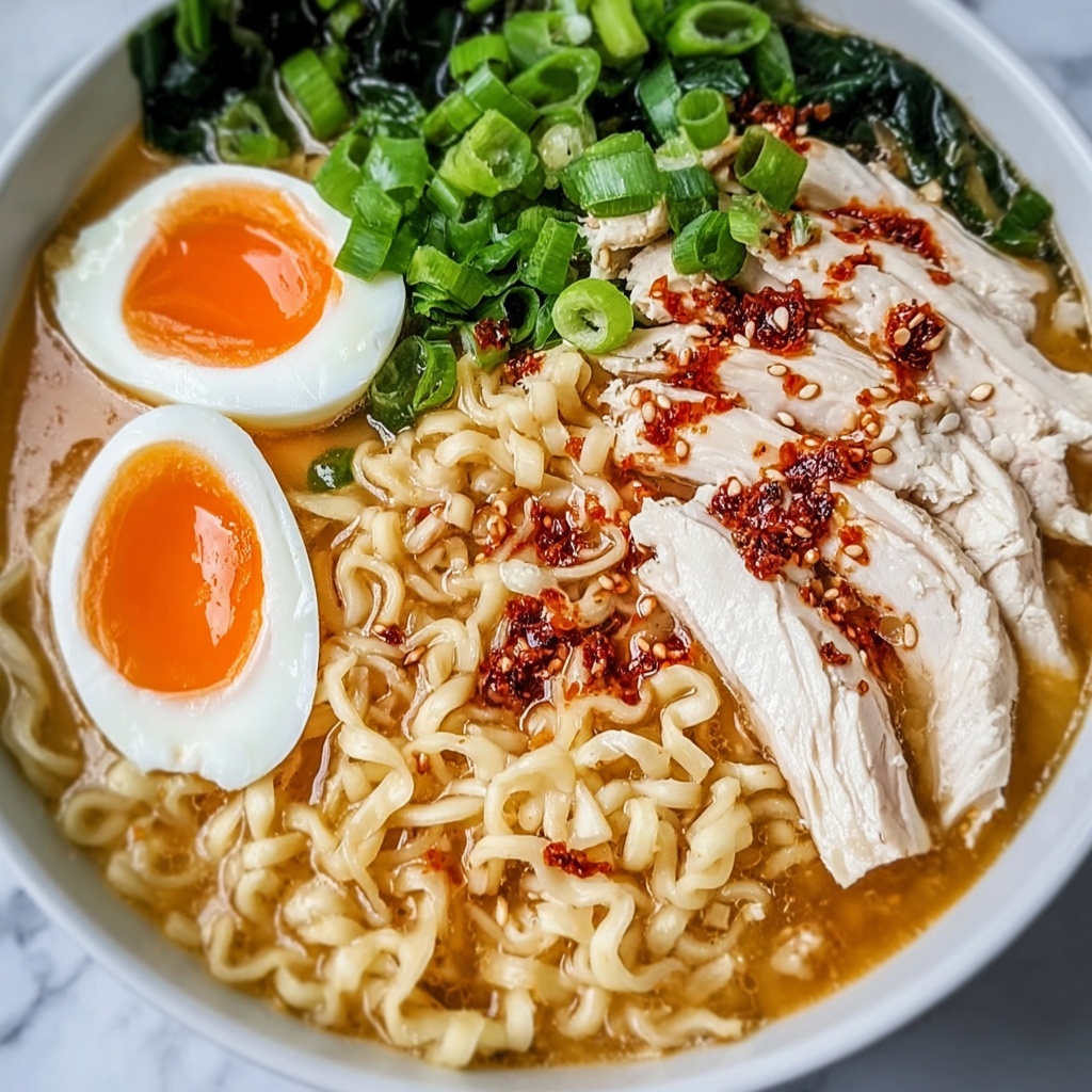 Creamy Garlic Chicken Ramen: A Cozy Bowl of Pure Comfort Recipe - Recipe Image