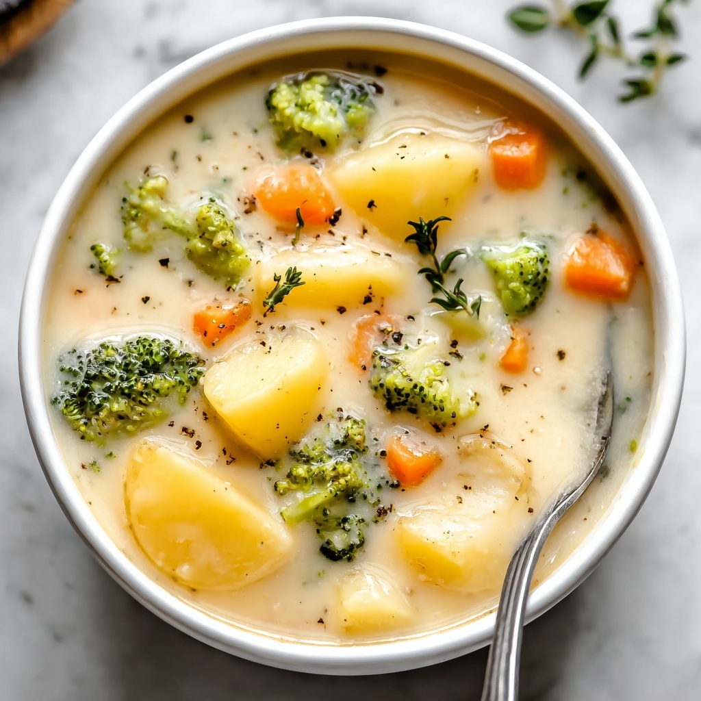 The Best Broccoli Potato Cheese Soup Recipe - Recipe Image