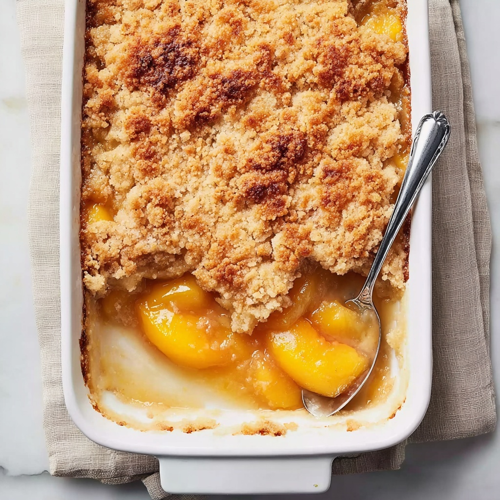 Delicious Easy Peach Cobbler You'll Want Every Night Recipe - Recipe Image