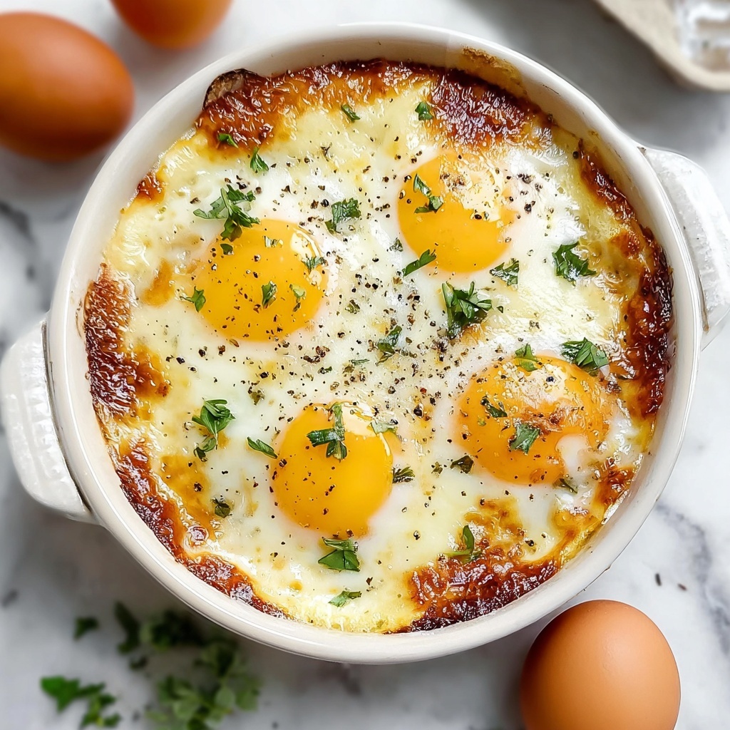 Baked Feta Eggs with Cherry Tomatoes and Spinach Recipe - Recipe Image