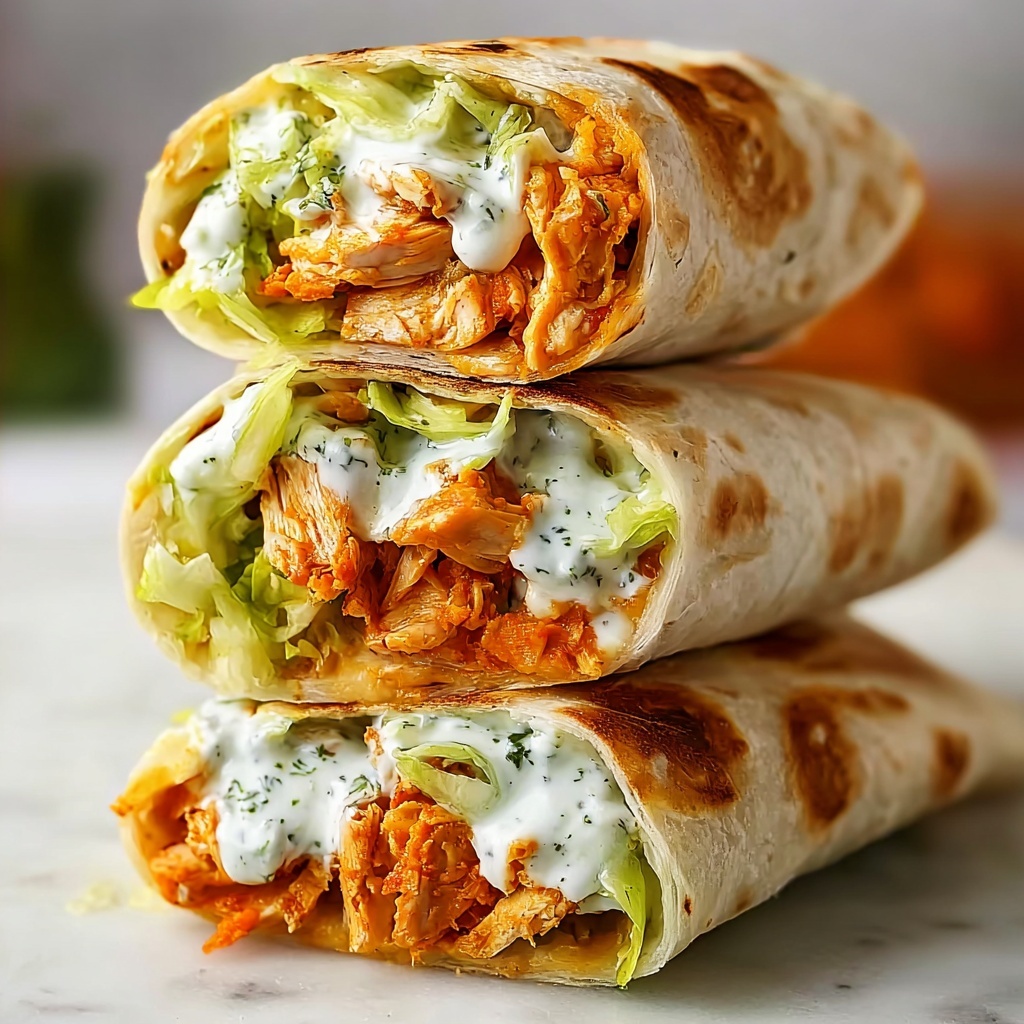 Buffalo Chicken Wraps Recipe - Recipe Image