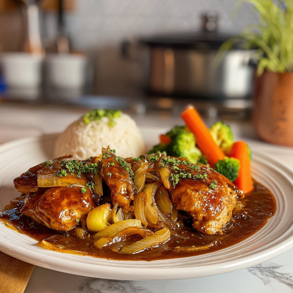 Brown Stew Chicken Recipe - Recipe Image