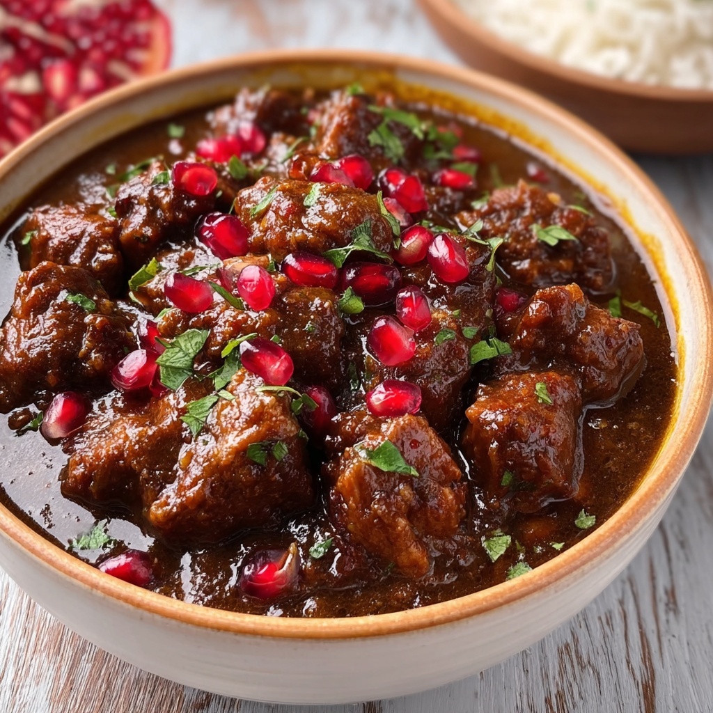 Persian-Style Pomegranate Chicken Stew (Fesenjan) Recipe - Recipe Image