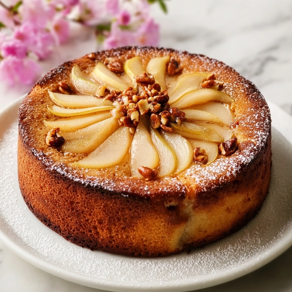 Almond Pear Cake Recipe - Recipe Image