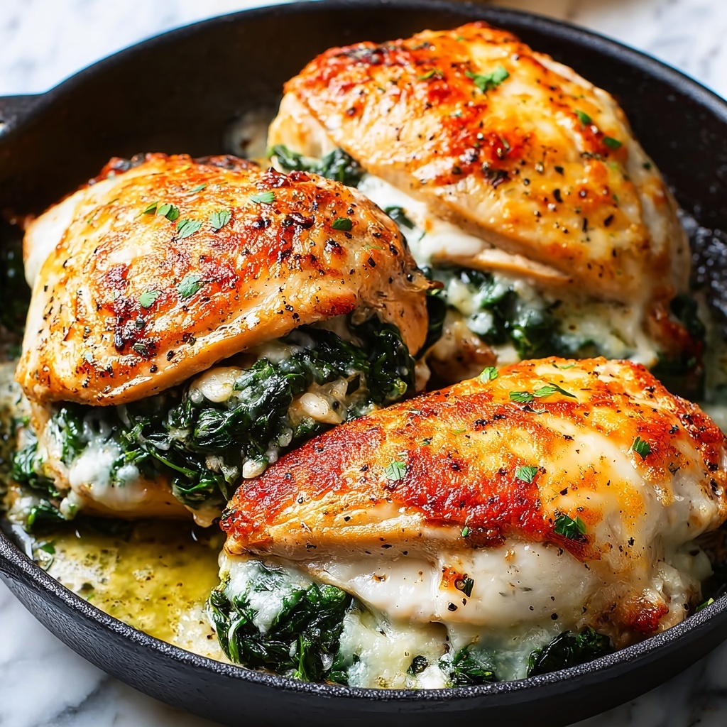 Spinach Stuffed Chicken Breast Recipe - Recipe Image