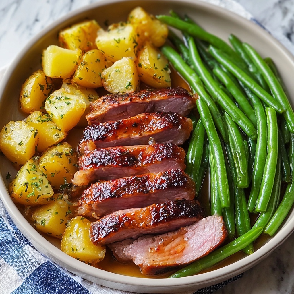 Crockpot Ham, Green Beans, and Potatoes Recipe - Recipe Image