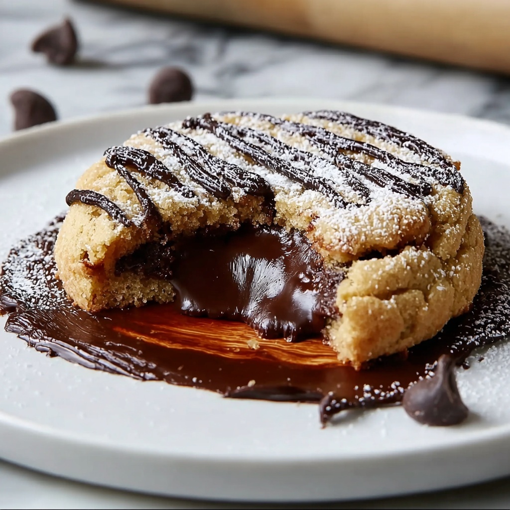 Nutella-Stuffed Deep Dish Churro Skillet Cookie Recipe - Recipe Image