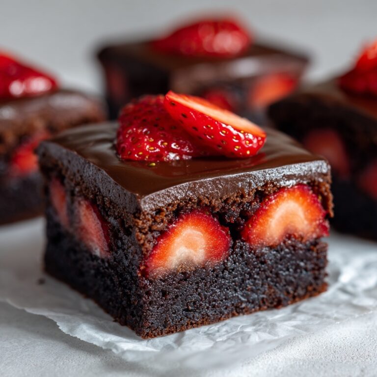 Chocolate-Covered Strawberry Brownies Recipe