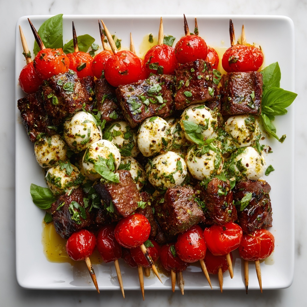 Beef Caprese Skewers Recipe - Recipe Image