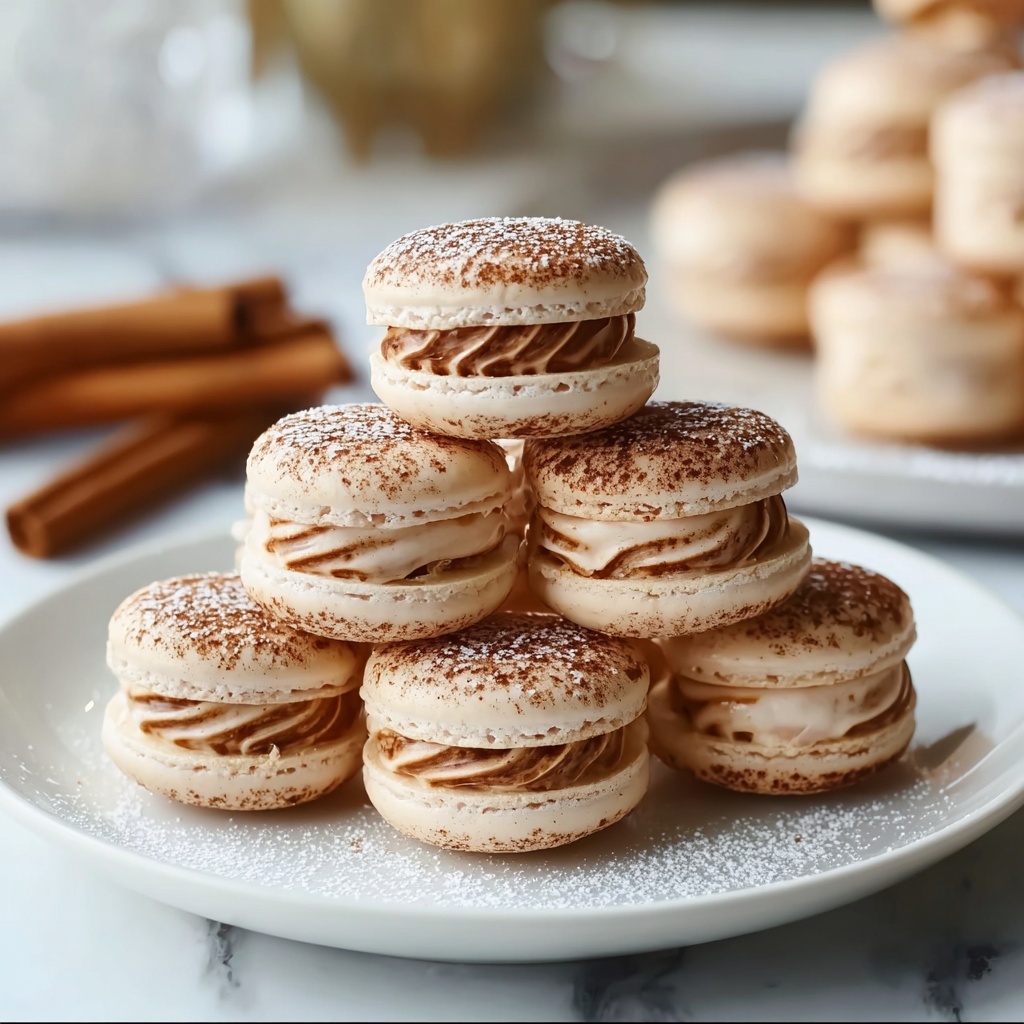 Cinnamon Roll Macarons Recipe - Recipe Image
