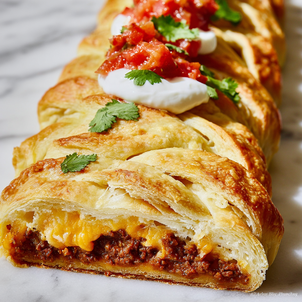 Taco Braid Recipe - Recipe Image