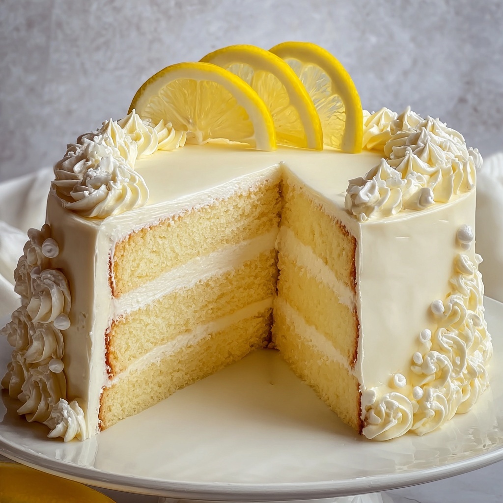Italian Lemon Cream Cake Recipe - Recipe Image