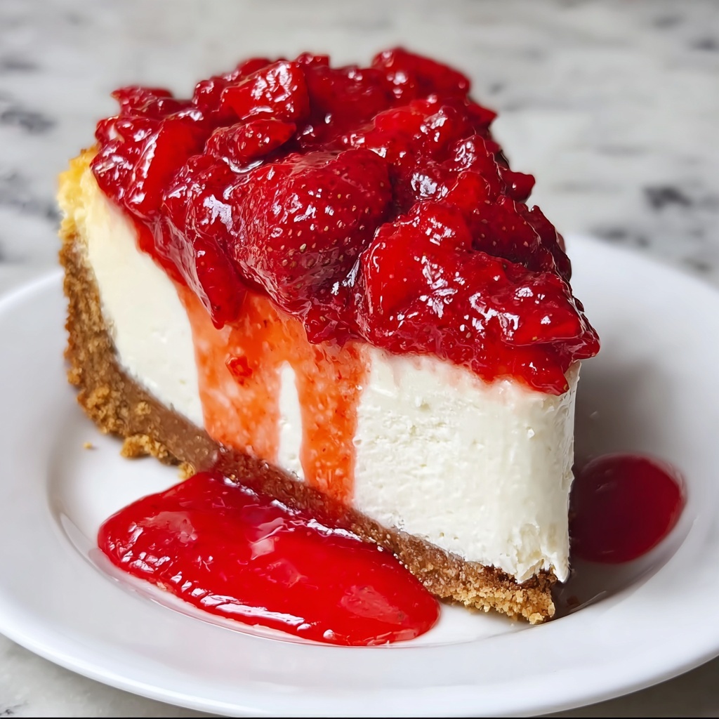 Strawberry Cheesecake Classic Dessert Recipe - Recipe Image