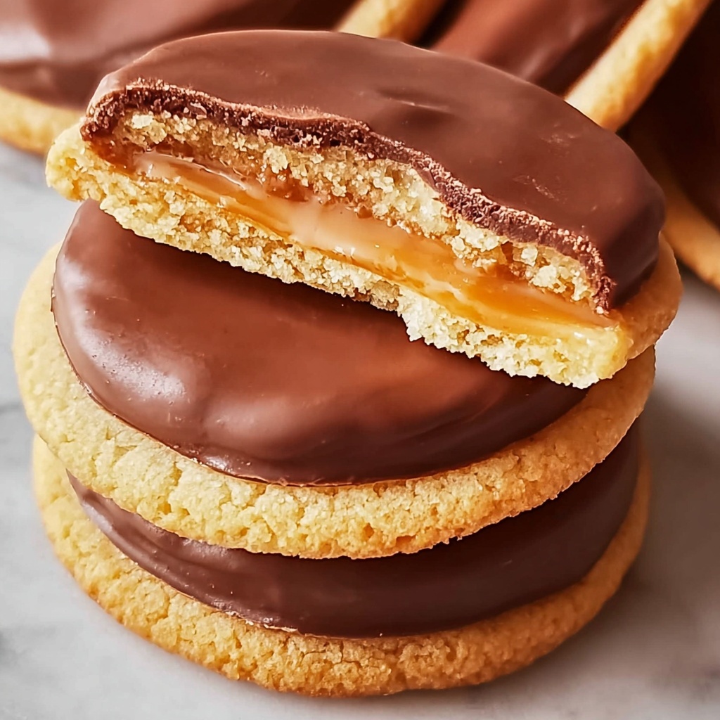 Twix-Style Cookies: Indulgent Caramel-Chocolate Treats Recipe - Recipe Image